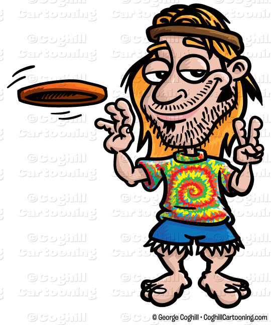 540x648 Cartoon Hippie Clip Art Stock Illustration