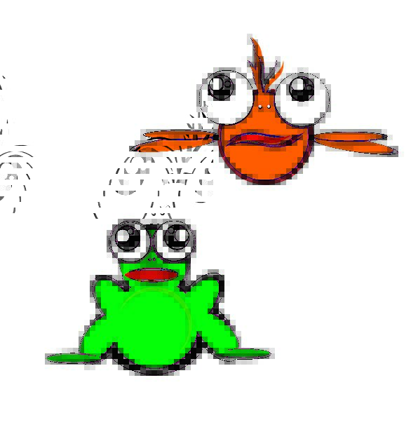 596x609 Fish, Angle, Cartoon, Animation, Frog, Cute, Cartoon Characters