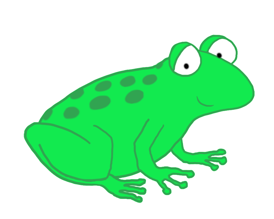 886x708 Frog Clip Art