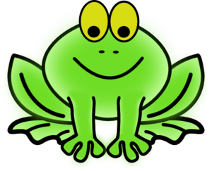 300x243 Bug Eyed Frog Clip Art