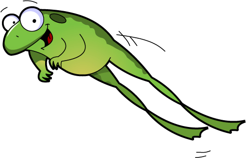507x326 Free Hopping Frog Clipart Image