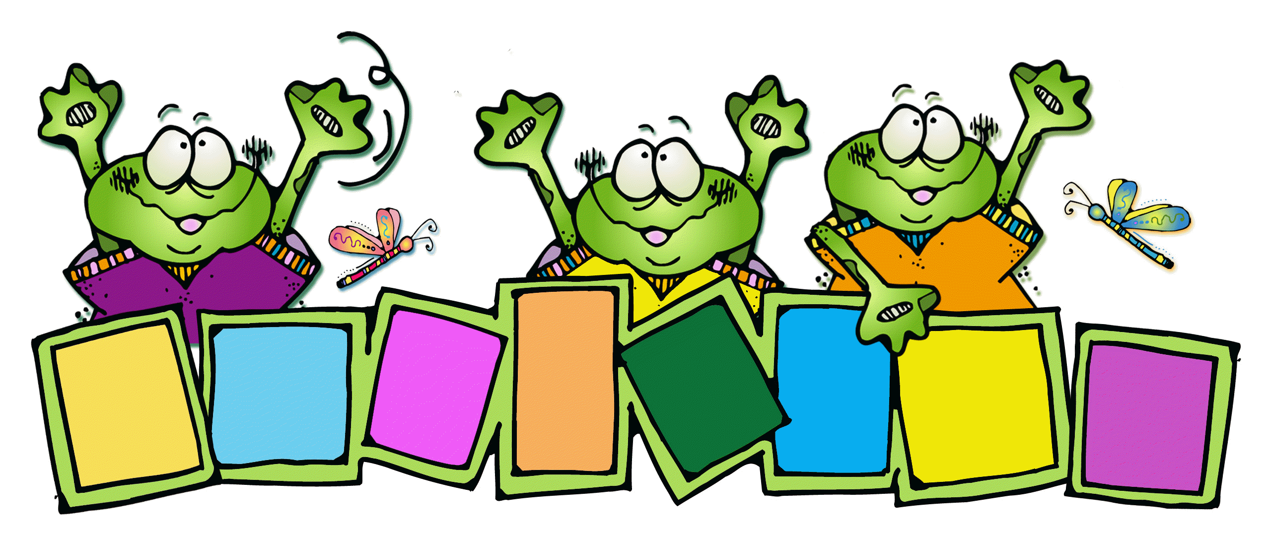 2550x1076 Hopping Frog Clipart Free Images