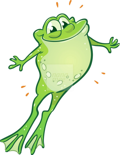 500x647 Jumping Frog Clipart