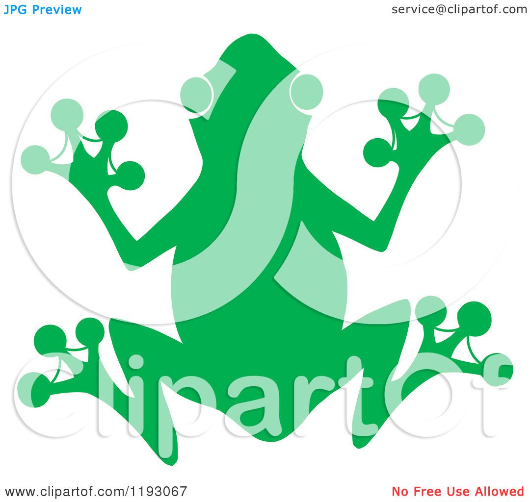 1080x1024 Cartoon Of A Green Silhouetted Frog
