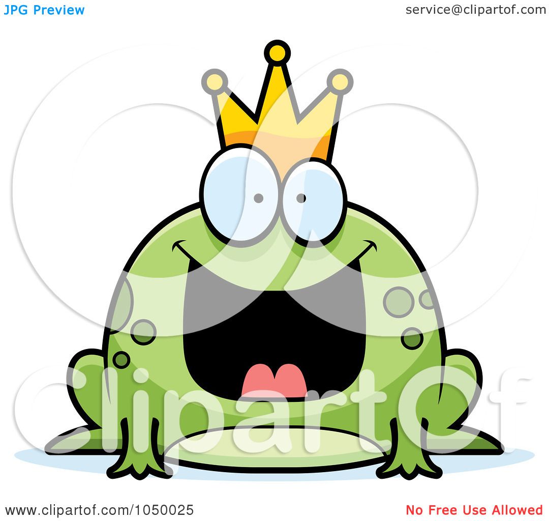 1080x1024 Royalty Free (Rf) Clip Art Illustration Of A Fat Frog Prince By