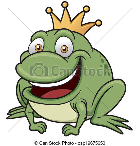 450x470 Vector Illustration Of Cartoon Frog Prince Clipart Vector