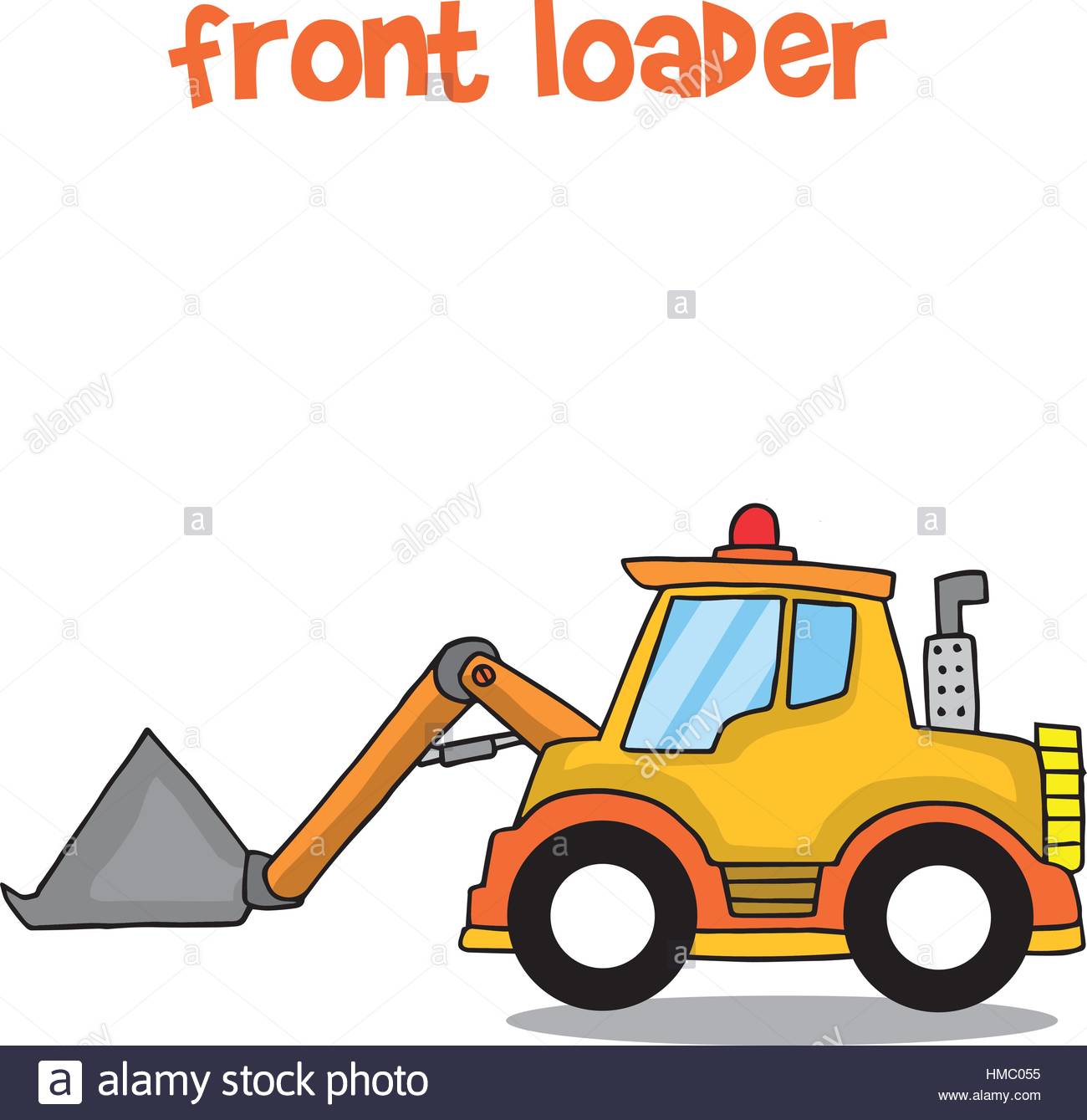 1300x1339 Front Loader Stock Vector Images