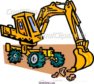 300x267 Front End Loader Vector Clip Art