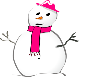 300x261 Collection Of Pink Snowman Clipart High Quality, Free