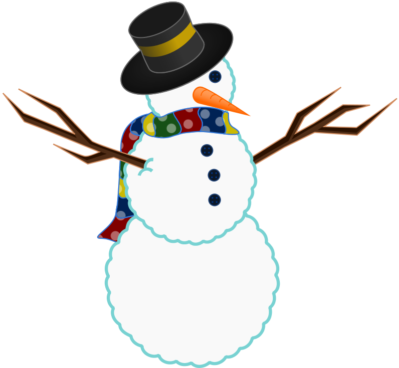 800x738 Snowman Clip Art Clipartcow
