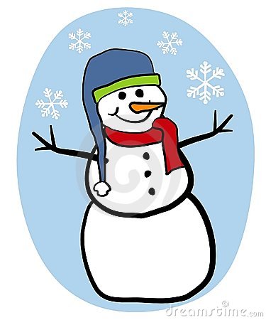 375x450 Snowman Images Clipart