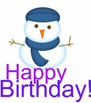 300x340 Birthday Snowman Clipart Cute