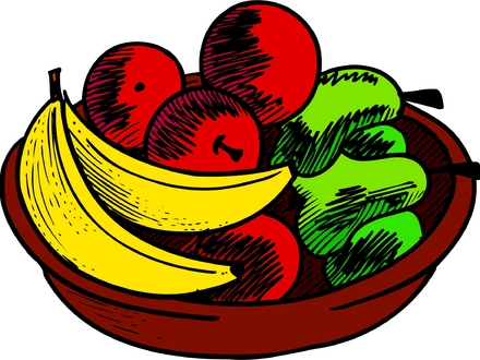 440x330 Free Drawing Of A Fruit Bowl From The Category Cooking, Cartoon
