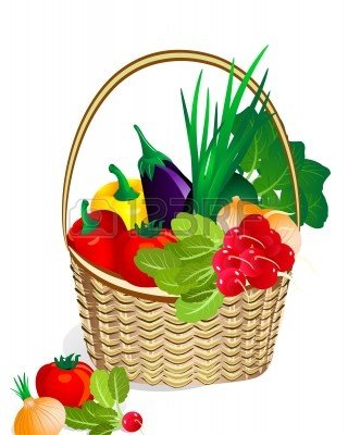 320x400 Vegetable Clipart Fruit Basket 4029008