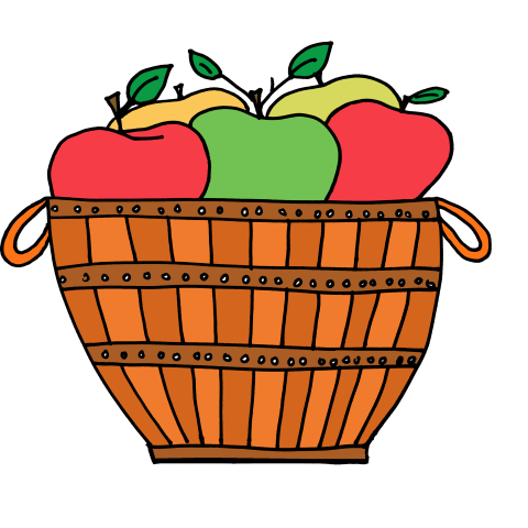 480x480 Best Apple Basket Clipart