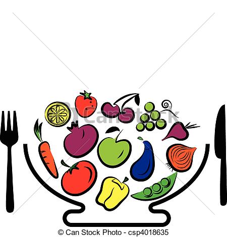 450x470 Fruit And Vegetables Drawings Clipart Panda