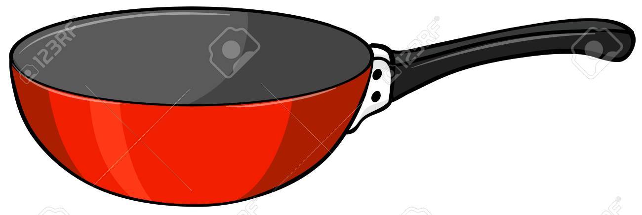 1300x437 Frying Pan Clipart Red