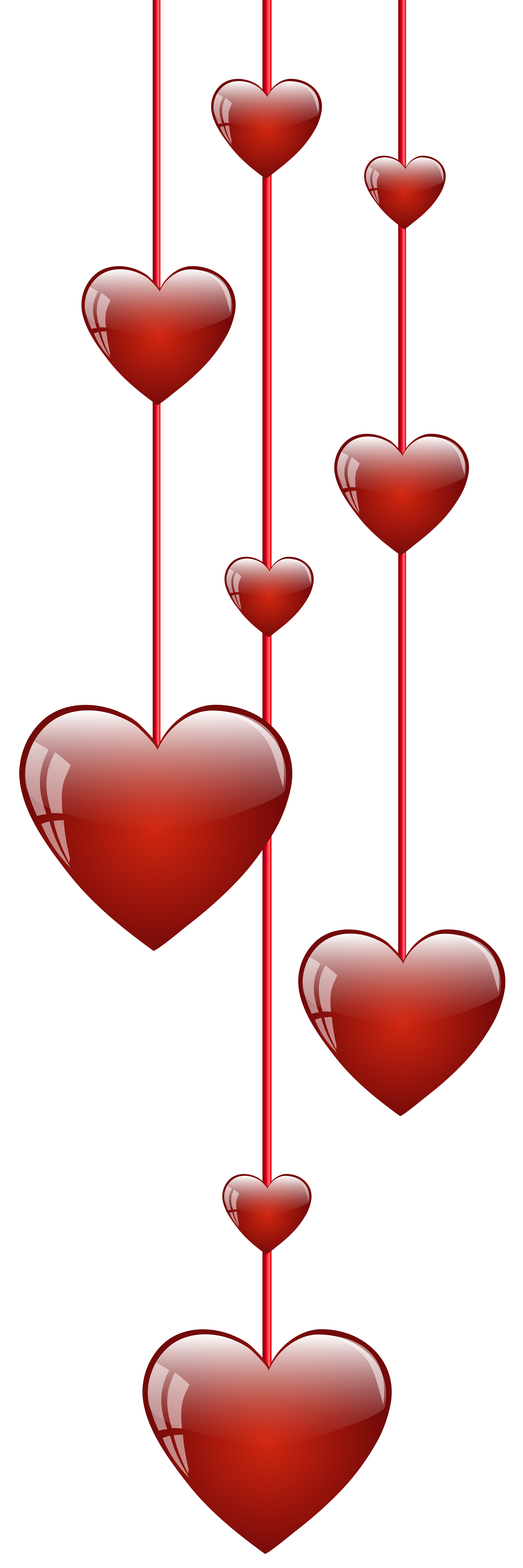 2669x8000 Hanging Hearts Png Clip Art Imageu200b Gallery Yopriceville