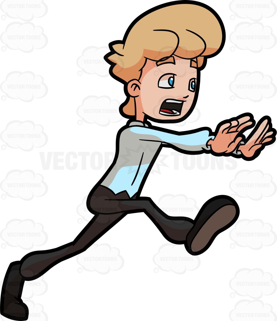 886x1024 Scared Man Full Body Clipart