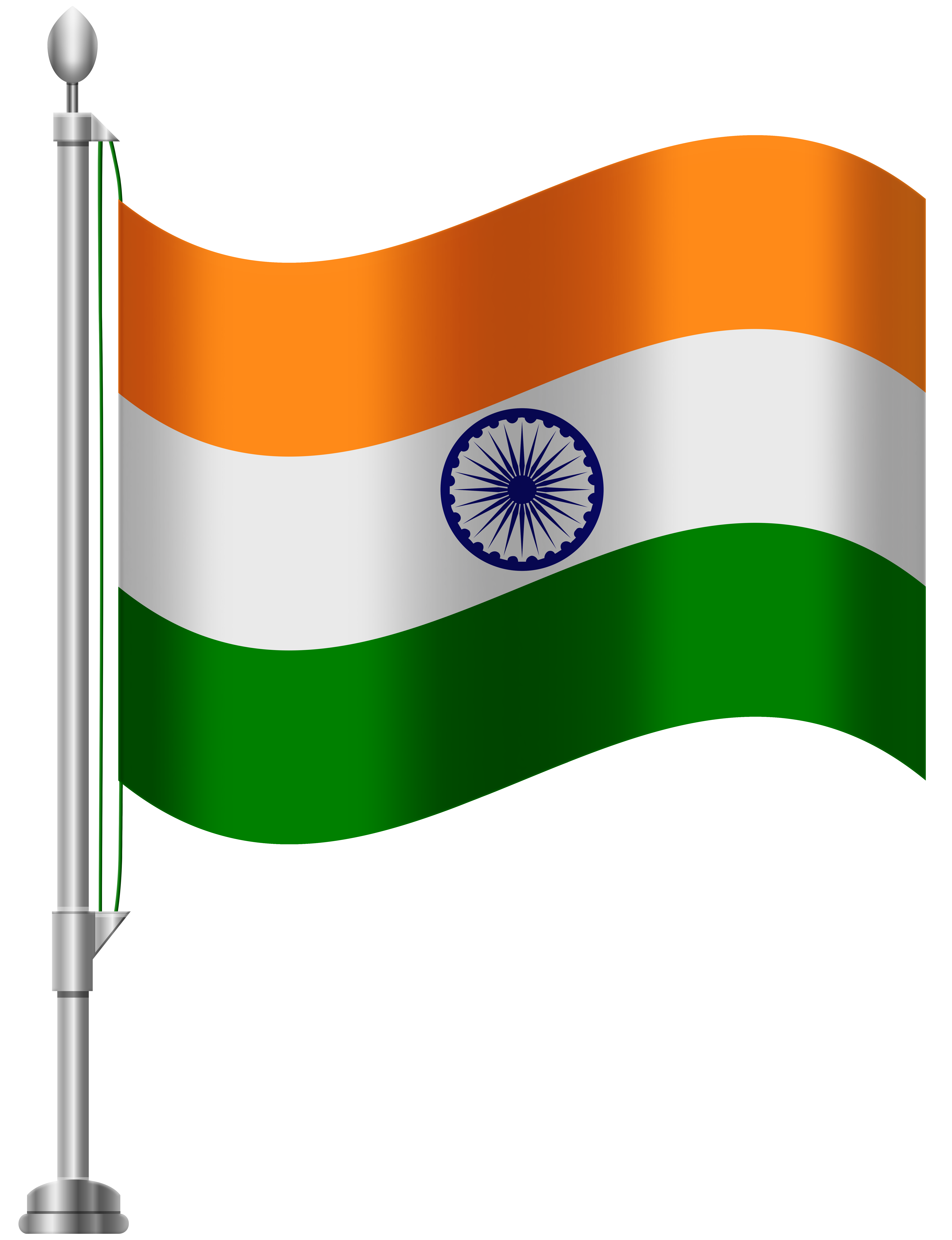 6141x8000 India Flag Png Clip Art