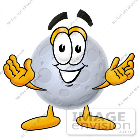 450x450 Clip Art Graphic Of A Full Moon Cartoon Character With Welcoming