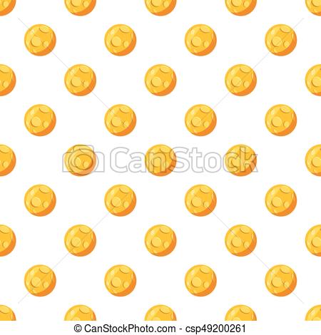 450x470 Moon Pattern Seamless Repeat In Cartoon Style Vector Clip Art