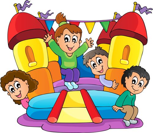 500x435 Moon Bounce Clipart
