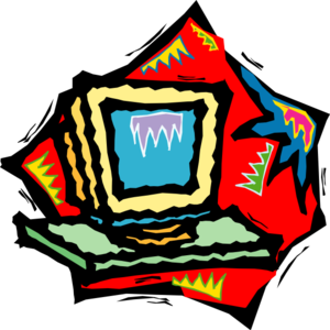 300x300 Funky Computer Art Clip Art