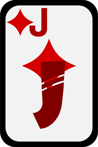 333x500 Jack Of Diamonds Funky Playing Card Vector Clip Art Public