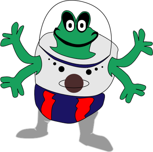 500x497 Funny Alien Public Domain Vectors