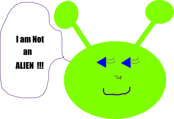 600x410 My Little Alien Clip Art