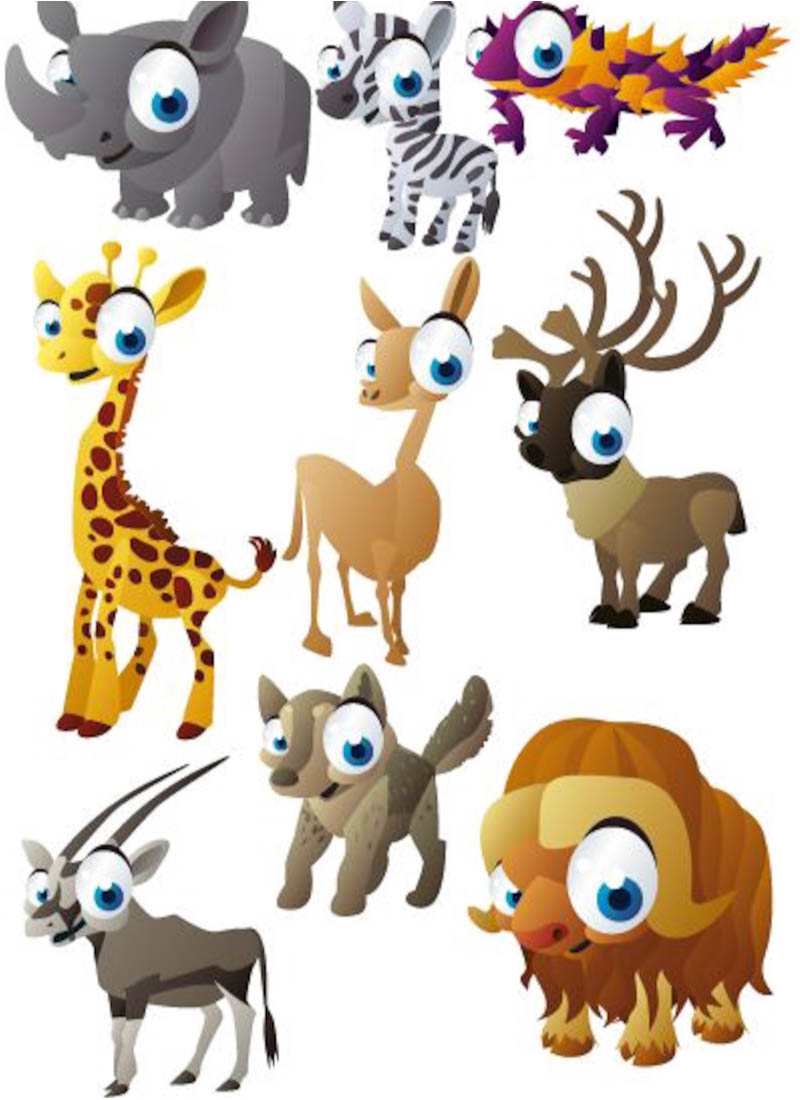 800x1100 Clipart Funny Cartoon Vector Pics Of Animals Free Download Clip