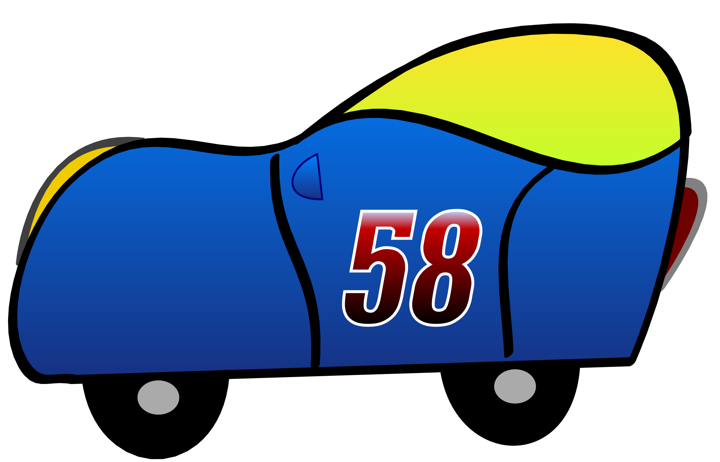 2400x1539 2d Blue Funny Car Icons Png