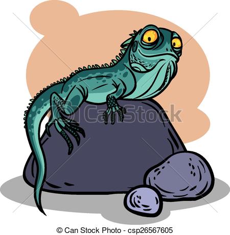 450x461 Funny Cartoon Lizard. Vector Illustration Vector Clipart