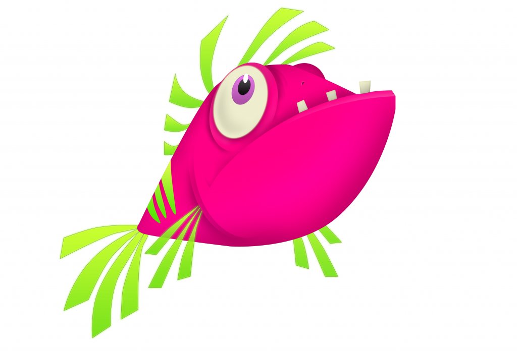 1024x696 Funny Fish Clipart