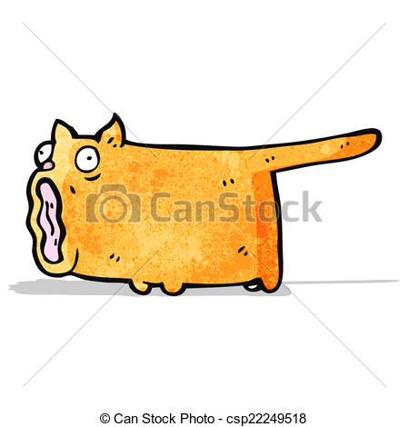 449x470 Funny Shrieking Cat Vector Clip Art