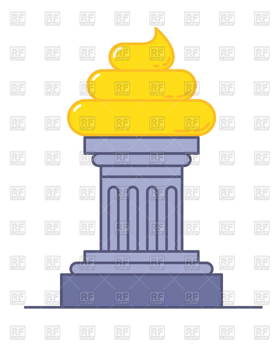 960x1200 Golden Poop Award, Funny Trophy Royalty Free Vector Clip Art Image