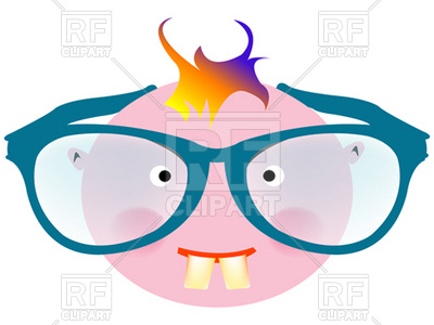400x300 Funny Face Of Toothy Boy In Off Size Spectacles Royalty Free