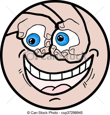 450x470 Creative Design Of Funny Face Eps Vector