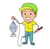 195x191 Fishing Clipart Free
