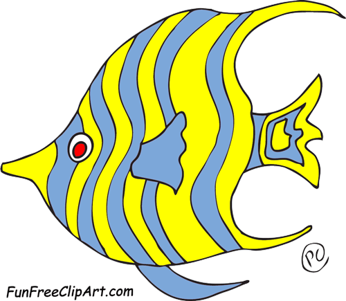 500x435 Angel Fish Clipart