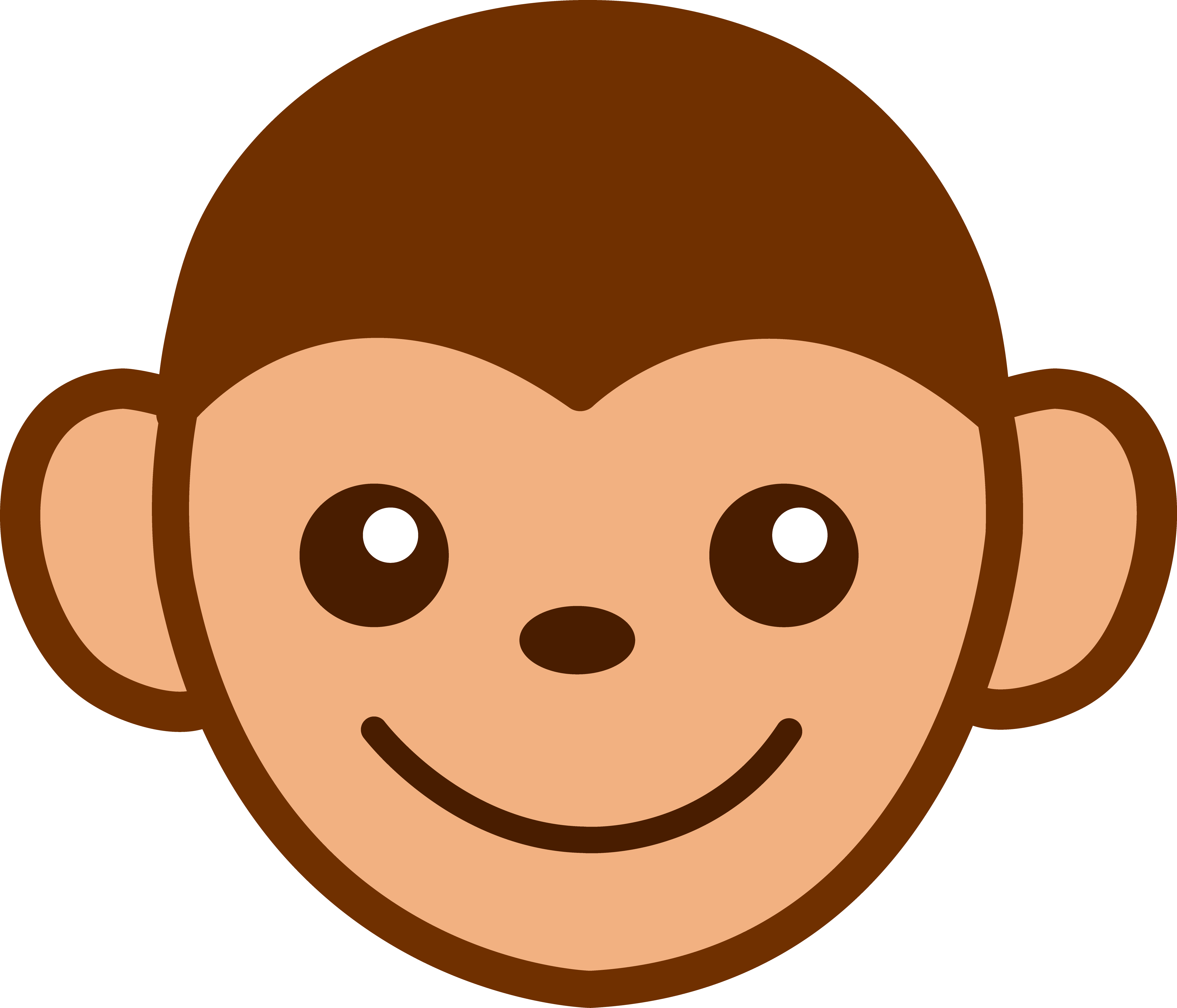 4626x3963 Funny Monkey Face Clip Art Clipart Panda