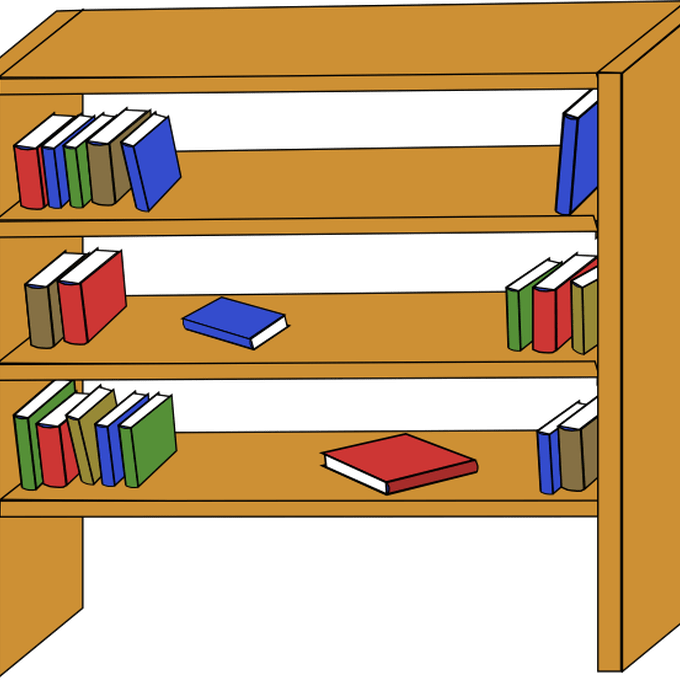 680x680 Furniture Library Shelves Books Clip Art At Clkercom, Teacher Clip
