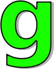 178x227 Lowercase G Clipart