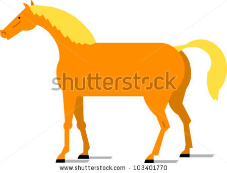 450x343 Palomino Horse Clipart