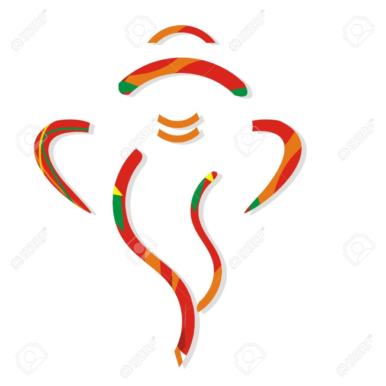 1300x1300 Red Ganesha Cliparts, Stock Vector And Royalty Free Red Ganesha