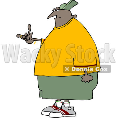 400x400 Clipart Black Gangster Gesturing