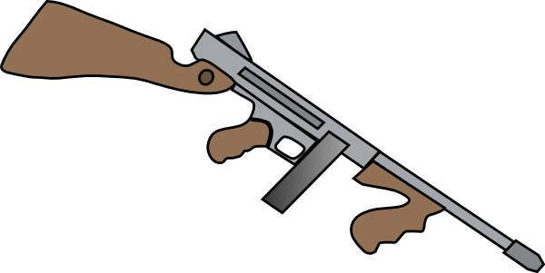 600x301 Assault Rifle Clipart Gangster