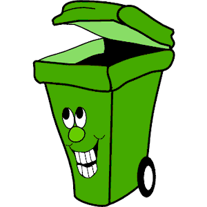 300x300 Green Garbage Can Clipart Letters Format