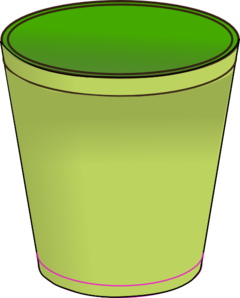 240x298 Green Trash Bin Clip Art